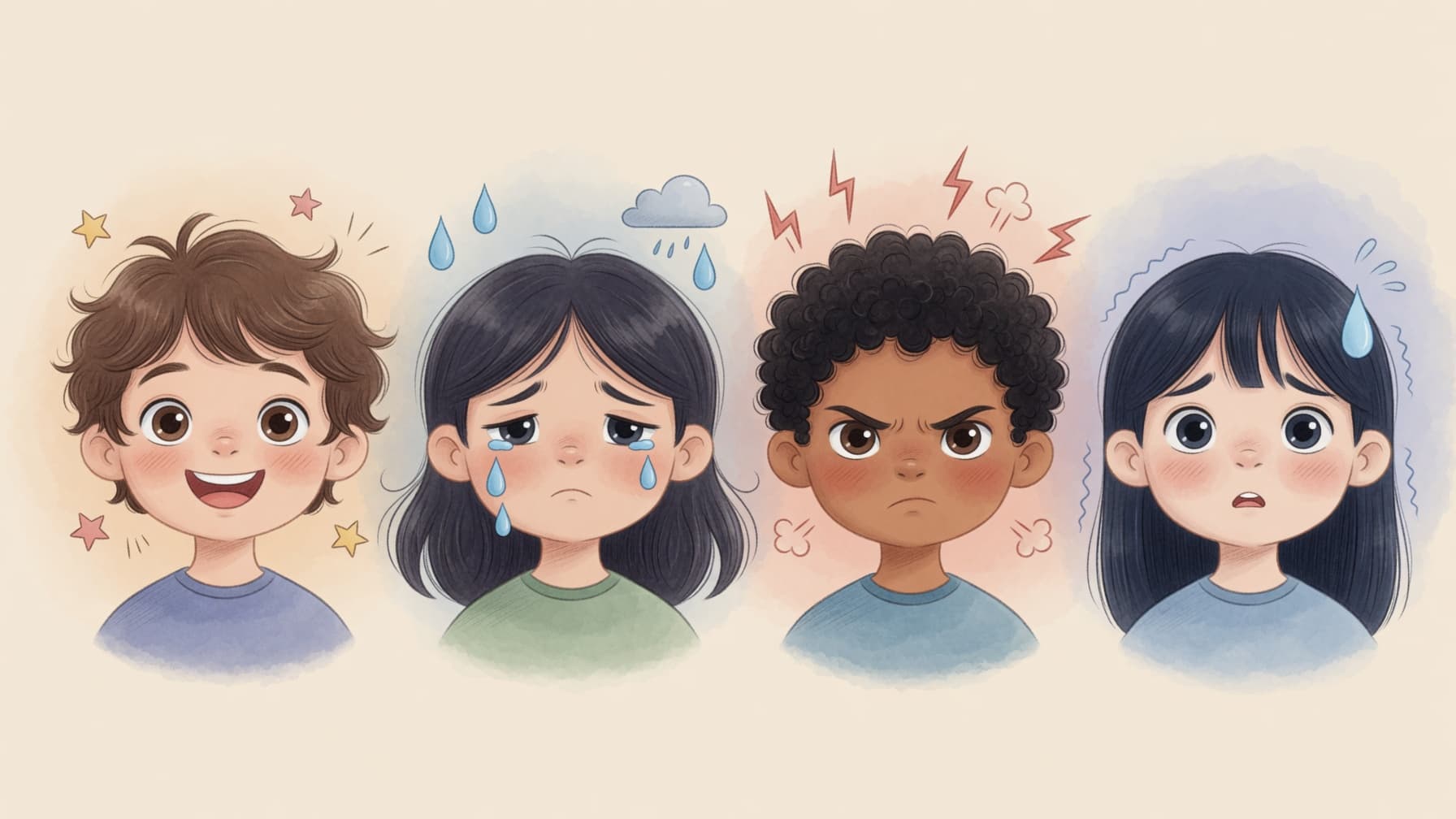 Les 4 émotions